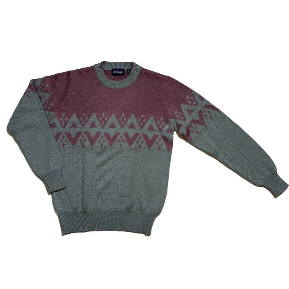 Wrangler Womens SZ S pullover Sweater argyle Casual Winter Fall Cozy wool blend - Picture 2 of 7